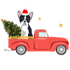 Camion de Noël Frenchie – Joyeux Noël