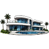 Luxus Villa mit Rundpool