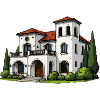 Mediterranean villa wing
