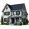 Charming Suburban House Illustration