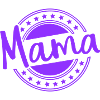 Mama Stamp Circle with Stars