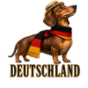 Dackel im Deutschland-Style