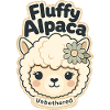 Cute Funny Gifts, Fluffy Alpaca Unbothered