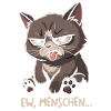 Grummelkatze Ew, Menschen – Shirtmotiv