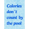 Counting calories by the pool