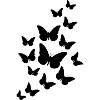 Flatternde Schmetterlinge