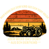 Dorfkind Traktor Sonnenuntergang