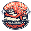 Carpe Diem Faultier Nickerchen