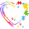 Junior Autism Awareness Child Heart