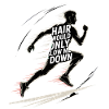 Haare würden mich verlangsamen, Läufer.