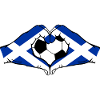 Scotland Flag Hands Heart Shape