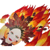 Herbstfeuer Blattkrone Gesicht