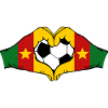 Cameroon Flag Hands Heart Shape