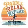 Paddle Relax Repeat SUP Shirt