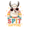 Llama Spit Happens Shirt