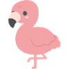 Pink Flamingo Clipart Charm