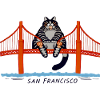 Cat on San Francisco Bridge