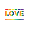 Rainbow Love Logo