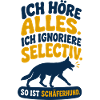 Ich Höre Alles Schäferhund Spruch