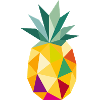 Geometric Pineapple – Tropical Fruit Motif