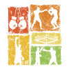 Boxen Retro-Stil Grafik Für Boxprofis