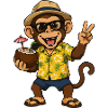 Tropical Monkey Party - Hawaii Vibes