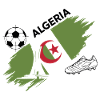 Algerien Fußballtrikot Anhänger Algerien Fuß