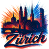 Zurich Skyline – Modern Epic Silhouette