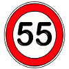 55th Years, Birthday, Retro Sign