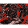 Roter Marmormix Wirbelkunst