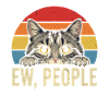 Cat View Retro Sunset