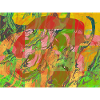 Farbwirbel Neon Abstract