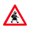 Weihnachtsfrau crossing