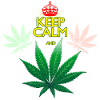 Keep Calm and Cannabis Leaf