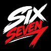 Six Seven 7 Red & White Brush