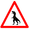Beware Tyrannosaurus Rex Ahead