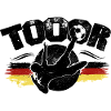 German flag graffiti art football