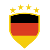 Deutsches Wappen mit Flaggenfarben