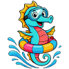 Hippocampe drôle