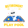 Ruhestandsplan Spielpool Skeleton-Billardspieler