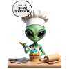 Alien Chef Cupcake
