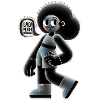 Afrofreund Lebensfreude Illustration