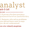 Analyst Blueprint Typography
