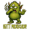 Grüner Monster Igitt Menschen