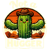 Cactus with cowboy hat: Don't hug