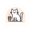Maman chatte et amoureuse du café
