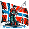 Drapeau de Norvège Angler