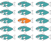 Be Different and unique swimming Fishes