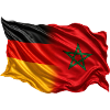 Deutschland Marokko Flagge