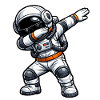dabbing astronaut